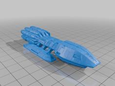 Battlestar Pegasus Filled 3D Printer Model