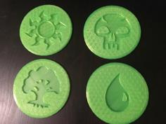 Magic The Gathering Coasters 3D Printer Model