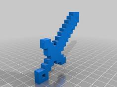 Mincraft Sword 3D Printer Model