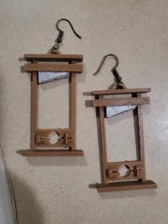 Guillotine Earrings 3D Printer Model