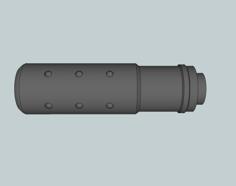 Airsoft Mk 23 Short Silencer 3D Printer Model