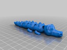 Coco, The Articulated Crocodile 3D Printer Model