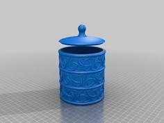 Celtic Knot Storage Cylinder – With Simple Lid – Some Stackable 3D Printer Model