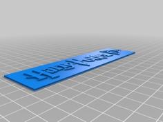 Harry Potter Bookmark 3D Printer Model