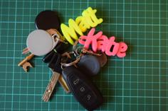 Iamburny’s Customizable Text – Name Keyring / Keyfob 3D Printer Model