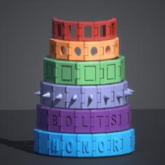 Customizable Bracelet 3D Printer Model