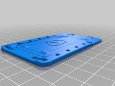 Phone Stand – Flat Fold – Print In Place (Minibot Logo) 3D Printer Model