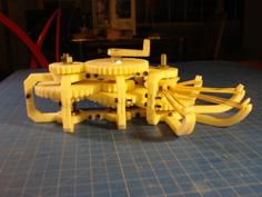 Rubber Band Gear Mechanism 3D Printer Model