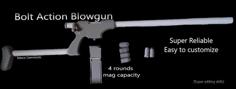 Bolt Action Blowgun 3D Printer Model