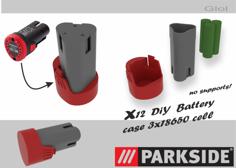 Parkside And Einhell 12v Battery Case 3D Printer Model