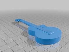 Miniature Guitar 3D Printer Model