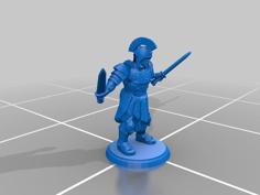 Roman Gladiator – Two Swords – Type 1 3D Printer Model