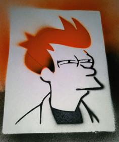 Fry Futurama Stencil 3D Printer Model