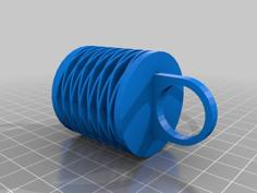 Spring With Finger Grips 3D Printer Model