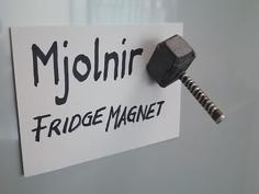 Fridge Magnet Mjolnir 3D Printer Model