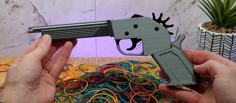 Rubber Band Gun – Semi Auto – Fully Printed 3D Printer Model