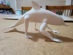 Creepin Dolphin W/ Legs 3D Printer Model