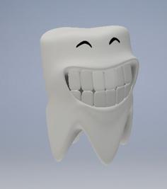 Baby Tooth Smile 3D Printer Model