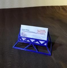 Triangulated Business Card Holder / Stand 3D Printer Model