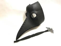 Plague Doctor Mask – 2 Part Print 3D Printer Model