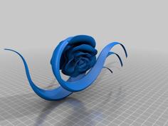 Rose Fascinator Hat 3D Printer Model