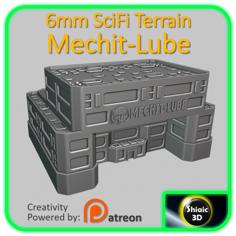 SciFi Building – Unity City – Mechit-Lube – 6mm 3D Printer Model