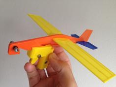 3 Piece Rubber Band Powered Airplane – Airplane #3 3D Printer Model