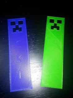 Minecraft Creeper Bookmark 3D Printer Model