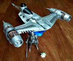 Naboo Fighter N1 Mandalorian Version For Action Figures 3D Printer Model