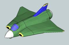 Saab Draken 3D Printer Model