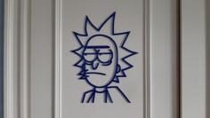 Rick Sanchez Silhouette 3D Printer Model