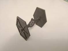 Tie Fighter Ornament Card 3D Printer Model