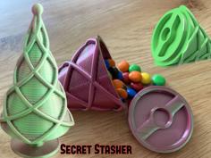 Christmas Tree Secret Stasher 3D Printer Model