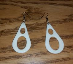 Pergo Dangle 2 Hole Ear Rings 3D Printer Model