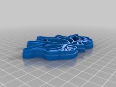 Lotus Flower Profile Cookie Cutter 3D Printer Model