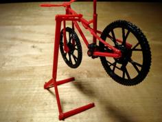 Snap-Together Model Bike Stand 3D Printer Model