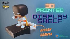 Hidden Drawer Funko Pop Display Shelf 3D Printer Model