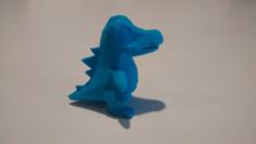 High-Poly Totodile 3D Printer Model