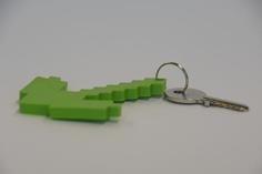 Minecraft Pickaxe – Keychain 3D Printer Model