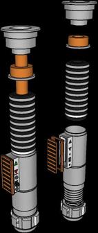 Luke Skywalkers Lightsaber V2 3D Printer Model