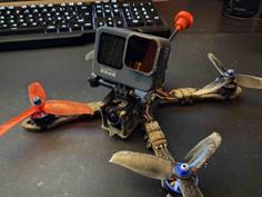 Piratframes Hook GoPro Mount 3D Printer Model