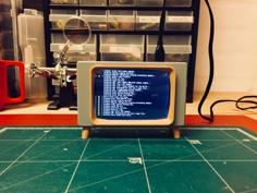 Raspberry Pi Retro-Looking TV 3D Printer Model