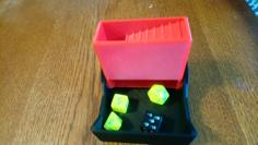 Portable Dice Tower / Dice Container 3D Printer Model