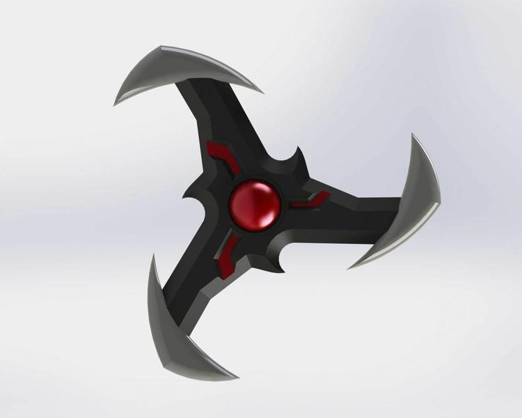 Oni Genji Shuriken 3D Printer Model Free Download - 3axis.co