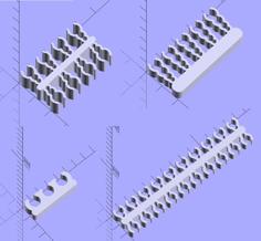 Customizable Cable Comb 3D Printer Model