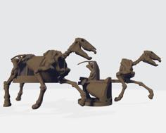 Skeleton Horse Mount + Hole FIll 3D Printer Model