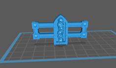 Grim Dark Railing Variant 1 For Tabletop 28mm / Grim Dark Sci-Fi 3D Printer Model