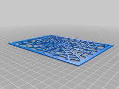 Spider Web Stencil 3D Printer Model