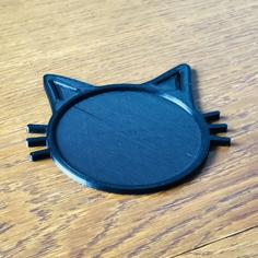 Cat Shaped Coaster 3D Printer Model