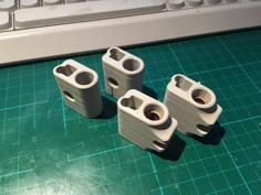 Ultimaker Bushing Block V2 – Slider Adapter With Belt Tensioner – 6mm & 8mm Rods 3D Printer Model